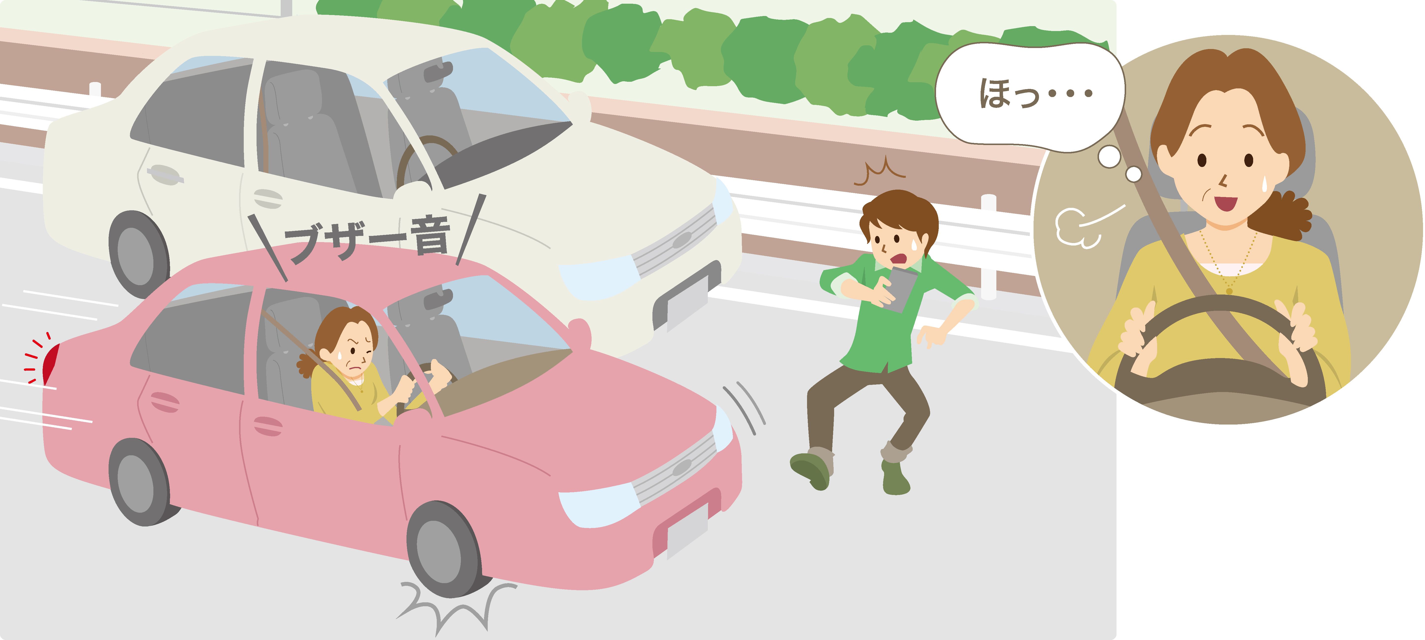 Toyota Safety Sense作動イメージ