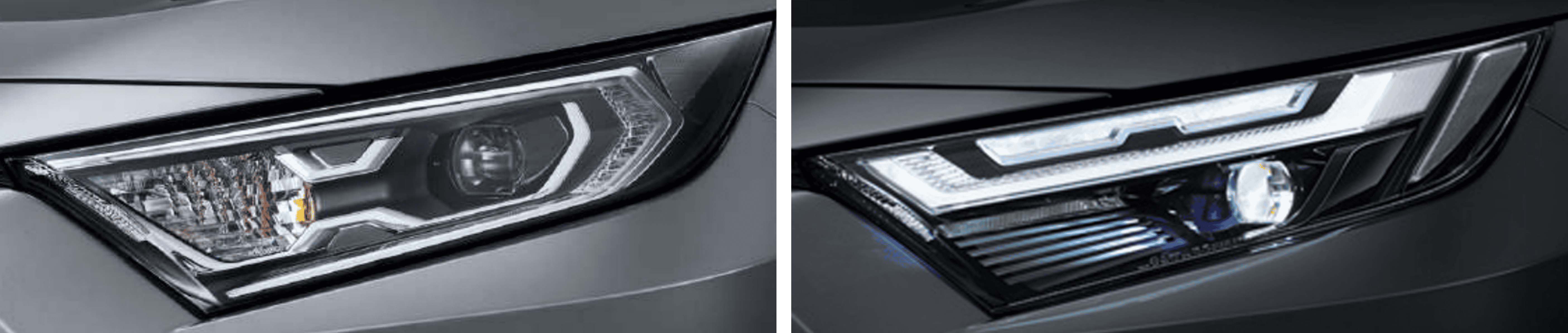 RAV4(ハイブリッド) フロントランプ前期後期比較