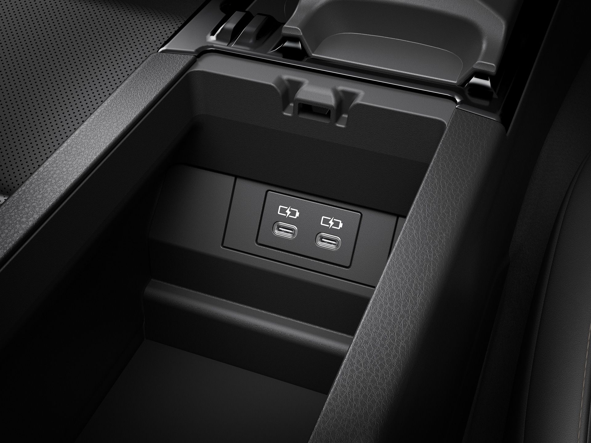 埋め込み型USBポート（充電用Type-C）