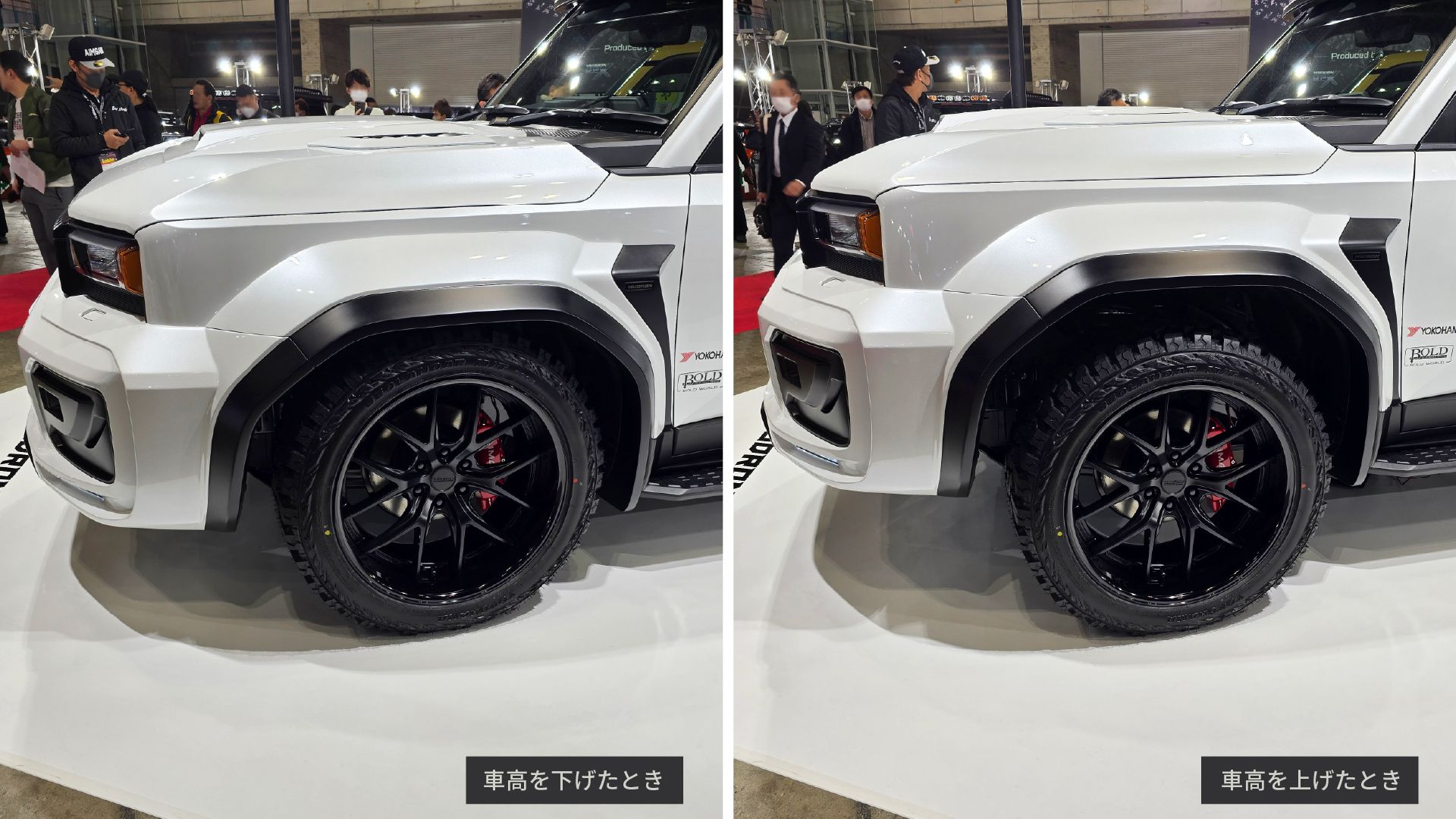 車高調を入れたランクル250