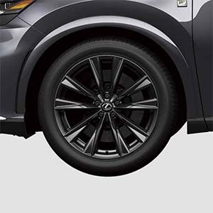 21インチ “F SPORT”アルミホイール (スーパーグロスブラックメタリック塗装)