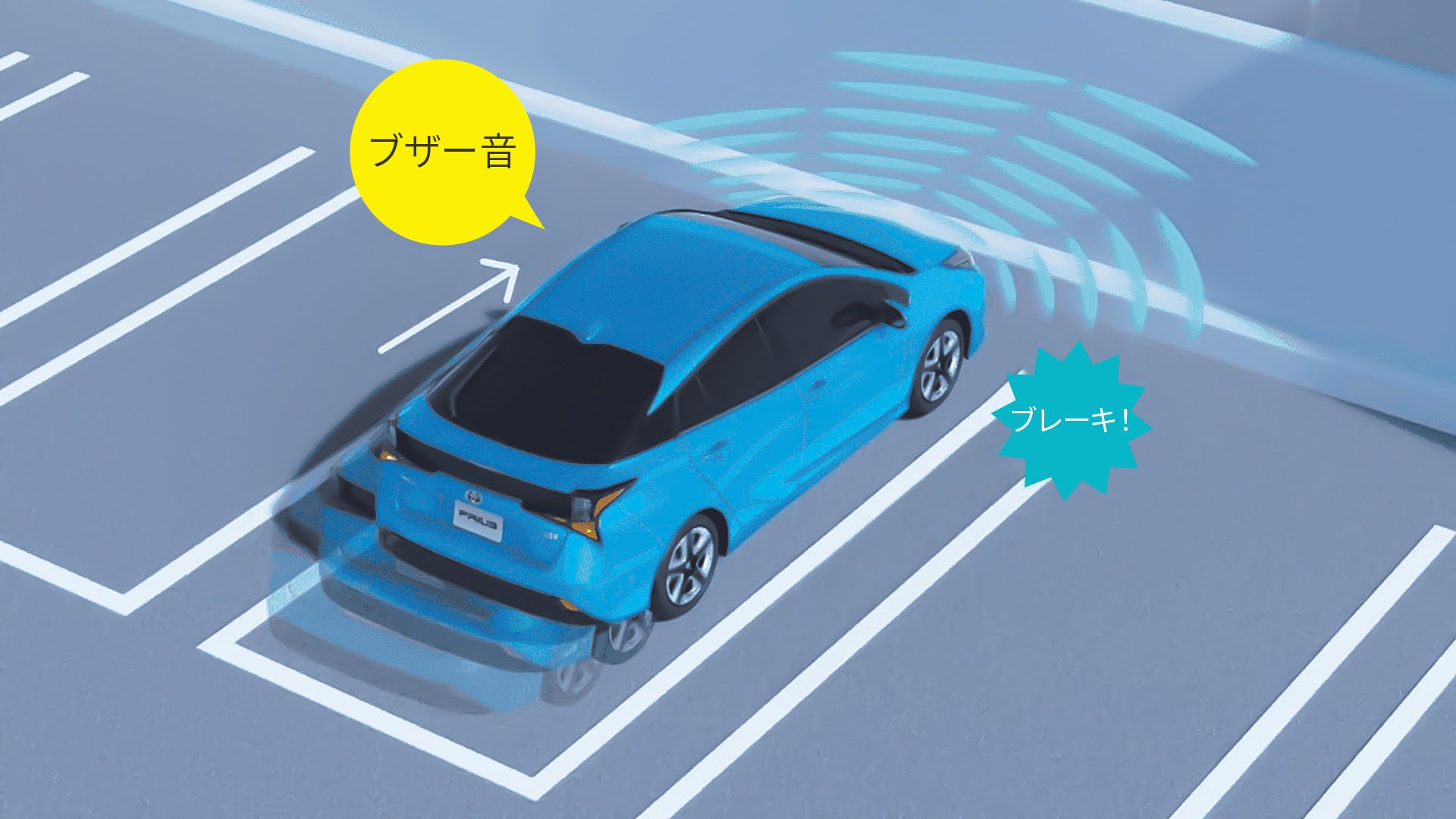 後付けパーキングサポートブレーキ（静止物）［インテリジェントクリアランスソナー］