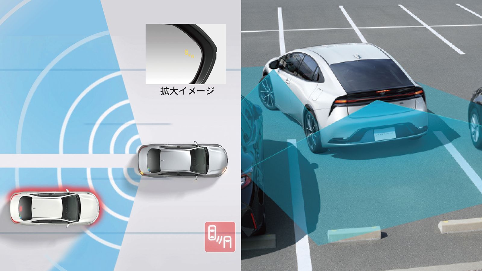 プリウス プリウス(2023～)(TOYOTA)のカスタム 後付けブラインドスポット