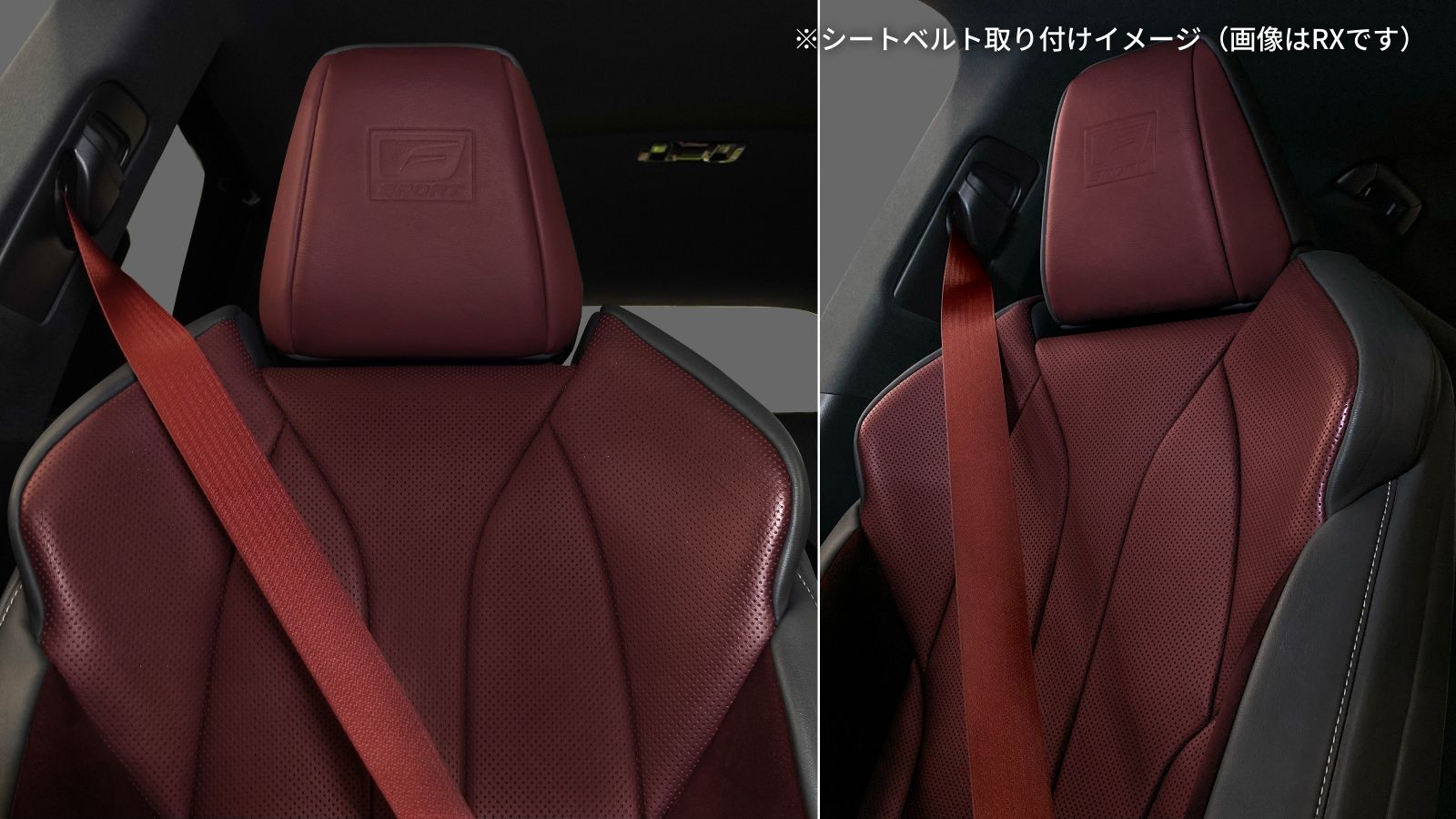 RX(2022～)(LEXUS)のカスタム カラードシートベルト