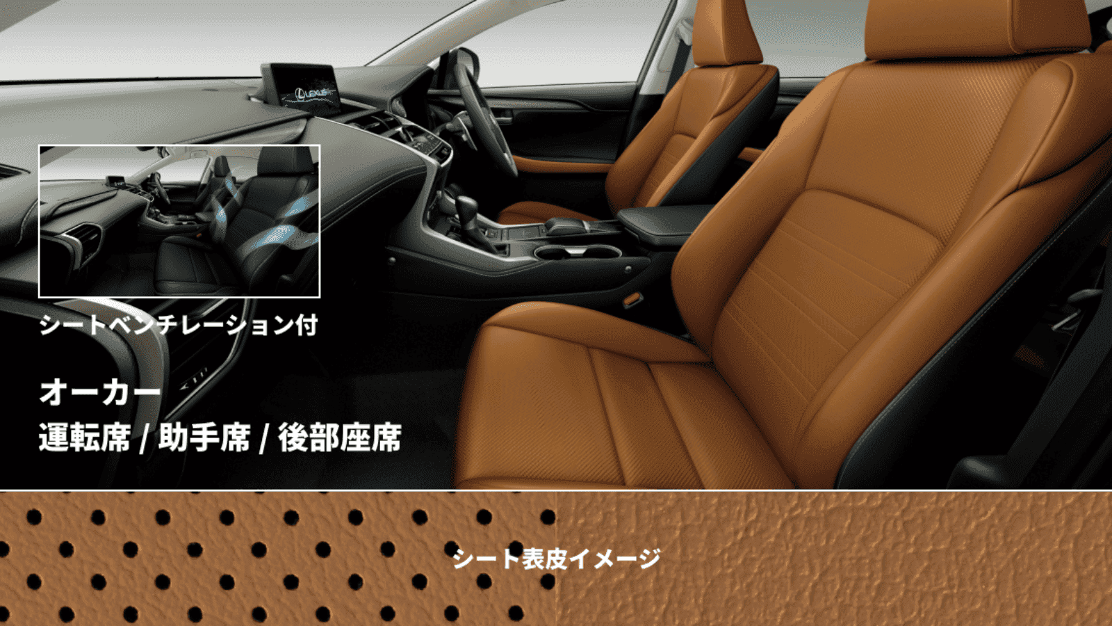 NX(2014～2021)のカスタム シート張替え：L tex (合成合皮、ダーク